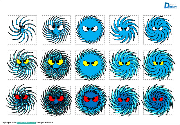 台風のイラスト画像