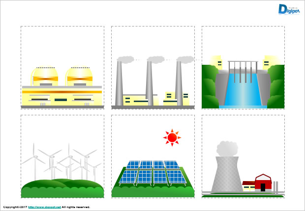 発電所のイラスト画像2