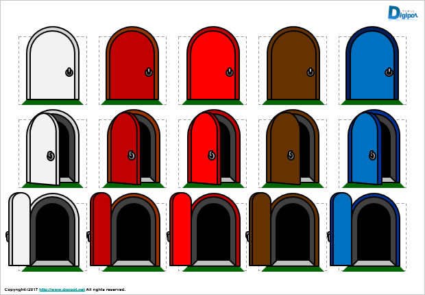 扉のイラスト画像