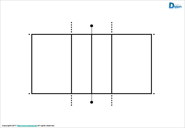 バレーボールコート図 パワーポイント エクセル フリー素材 無料素材のdigipot