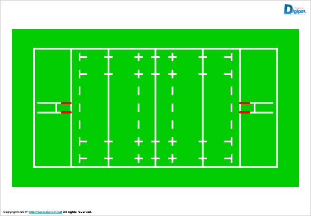 ラグビー場コート図