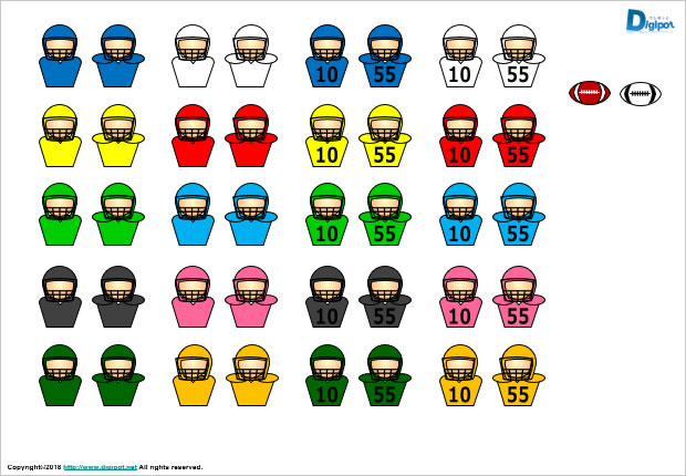 アメリカンフットボールのコート図3