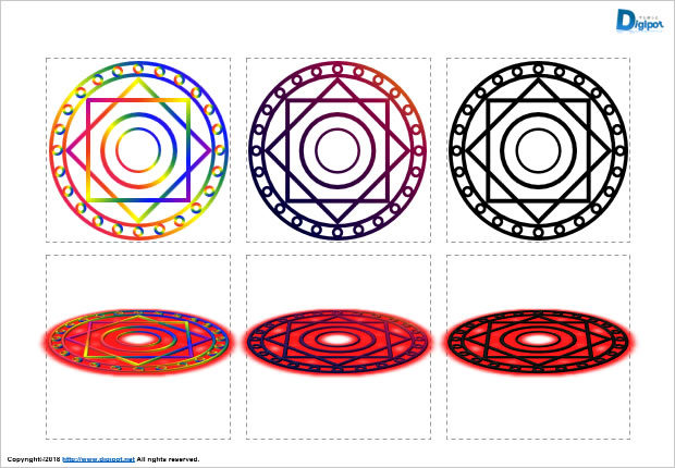 魔法陣のイラスト図形2