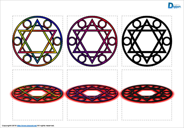 魔法陣のイラスト図形