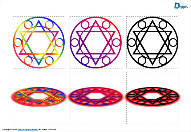 魔法陣のイラスト図形2