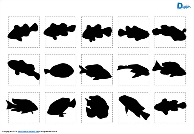 上熱帯魚 イラスト シルエット 最高の動物画像