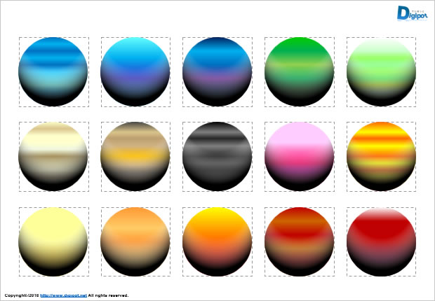 衛星、惑星のイラスト画像2