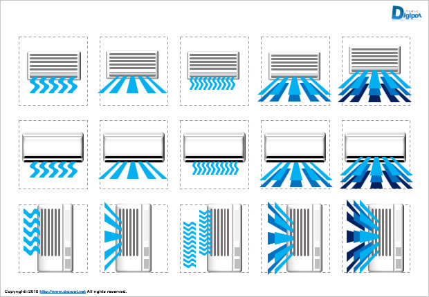 エアコン冷房のイラスト画像2