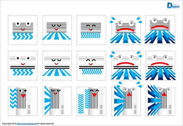エアコン冷房のイラスト画像2