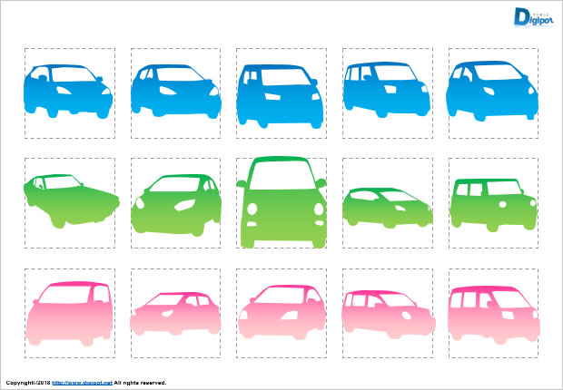 乗用車のシルエット画像2