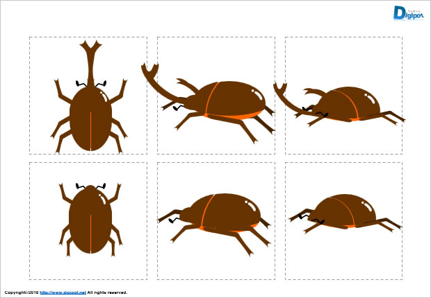 カブトムシのイラスト画像2