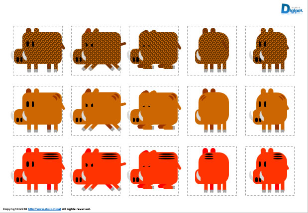 イノシシのイラスト1画像