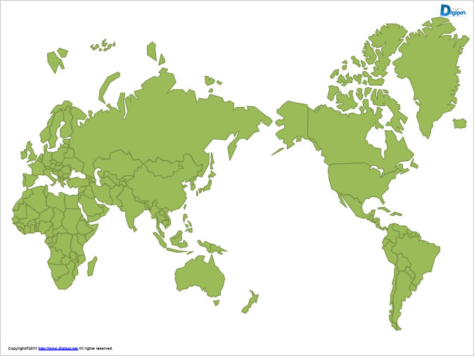 世界地図2 パワーポイント フリー素材 無料素材のdigipot