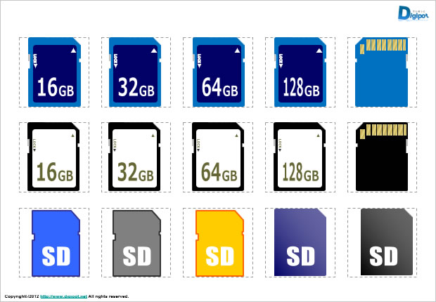 SDカードのイラスト画像