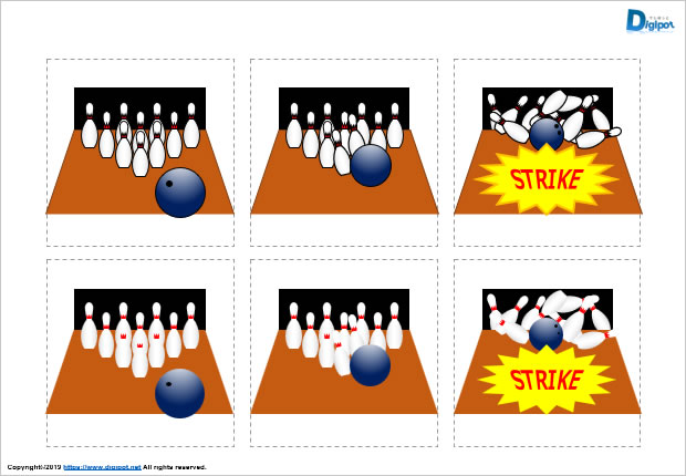 ボーリングのイラスト パワーポイント フリー素材 無料素材のdigipot