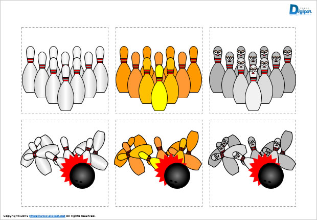 ボーリングのイラスト画像