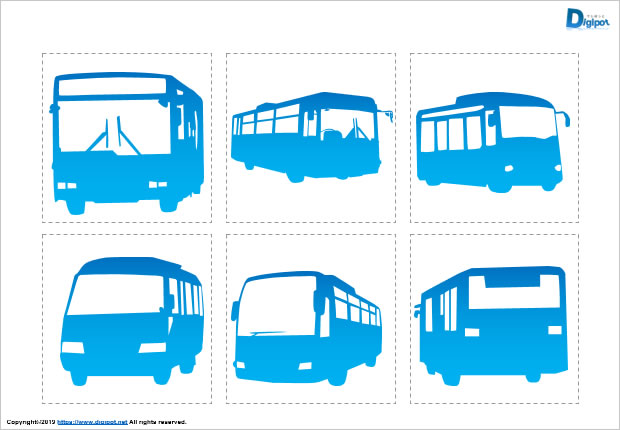 バスのシルエット画像2