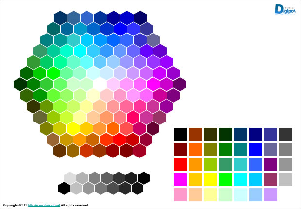 カラーパレットサンプル パワーポイント フリー素材 無料素材のdigipot