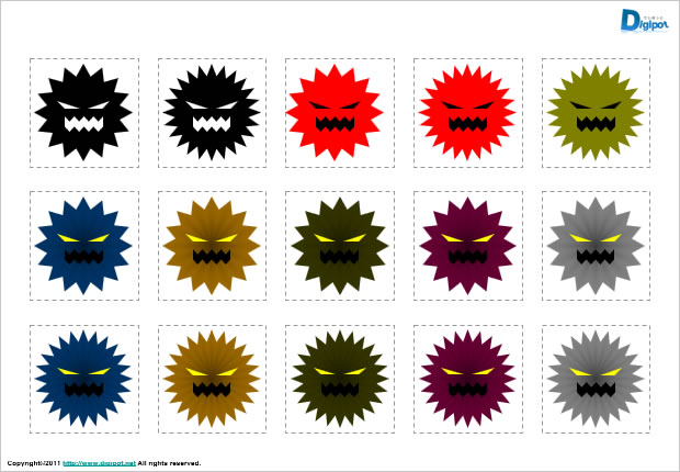 コンピューターウィルスのイラスト画像3