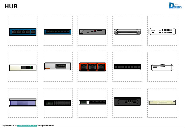 Hub ハブのイラスト パワーポイント フリー素材 無料素材のdigipot