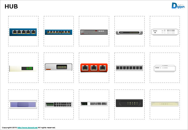 Hub ハブのイラスト パワーポイント フリー素材 無料素材のdigipot