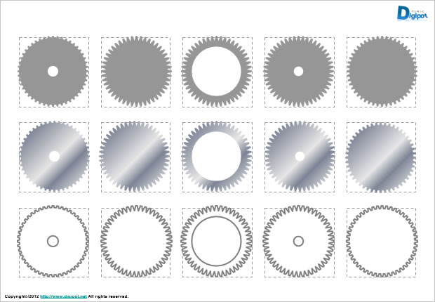 歯車 ギアのイラスト パワーポイント フリー素材 無料素材のdigipot