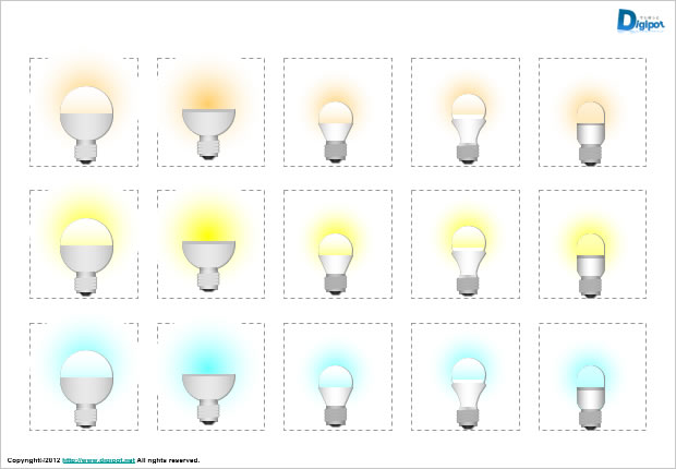 LED電球のイラスト画像3