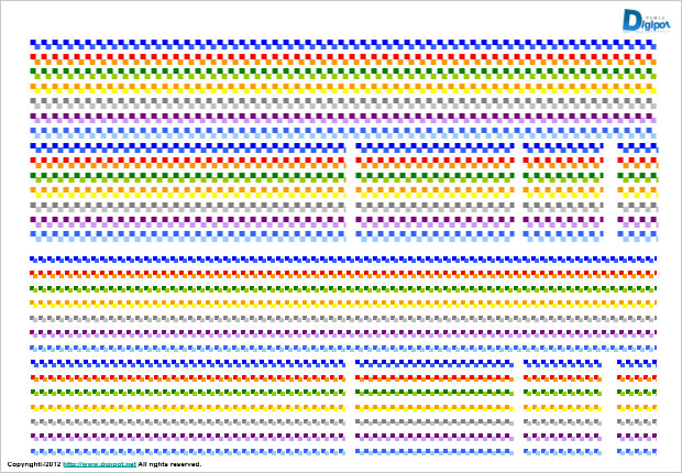 四角いドット風ライン画像5