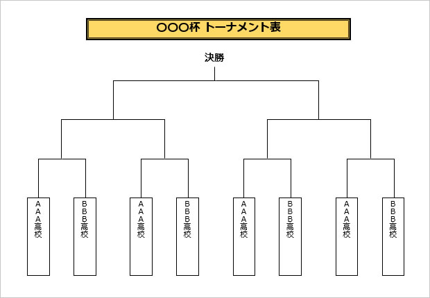 トーナメント表テンプレート パワーポイント フリー素材 無料素材のdigipot