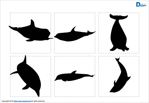イルカのシルエット パワーポイント フリー素材 無料素材のdigipot