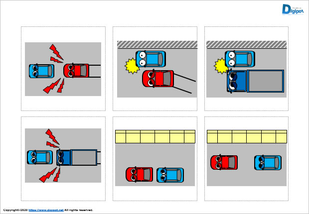 あおり運転の説明イラスト画像2