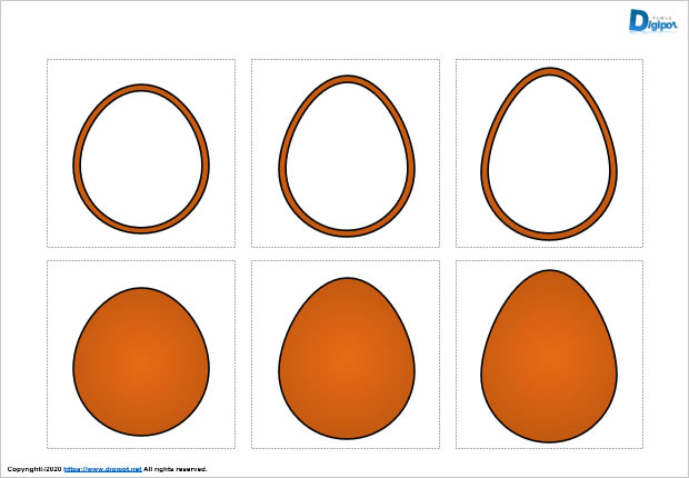 卵型の図形画像