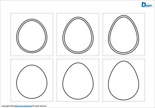 卵型の図形画像