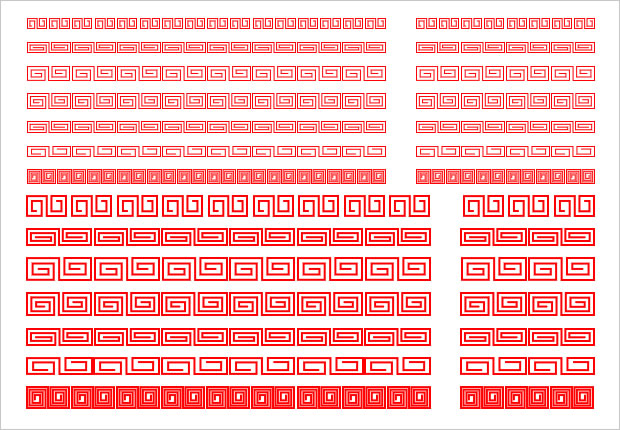 中華風の飾り線画像2
