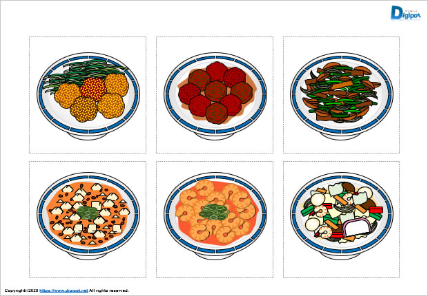 中華料理のイラスト画像