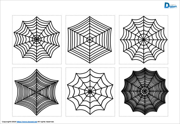蜘蛛の巣図形画像