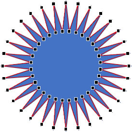 歯車の描き方の説明画像