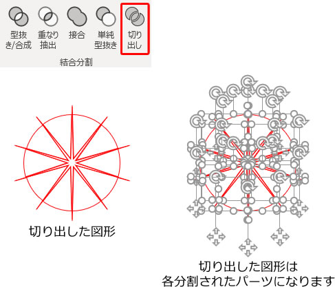 切り出しの説明画像