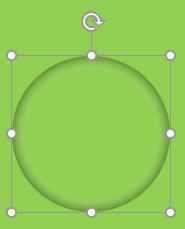 グラデーション設定後の画像