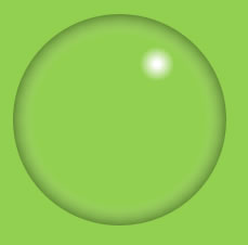 完成した光沢のある雫の画像