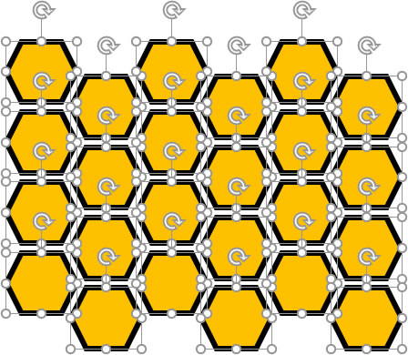 パワーポイントでハチの巣図柄の描き方 フリー素材 無料素材のdigipot