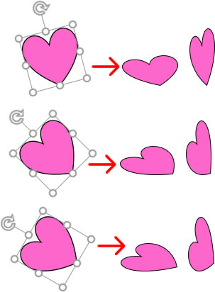 斜体角度の説明画像