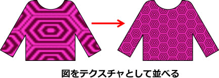 塗りを並べるイメージ画像