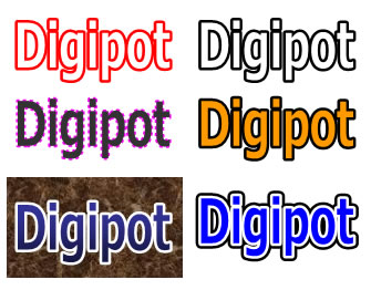 パワーポイントの縁取り文字の作り方 フリー素材 無料素材のdigipot