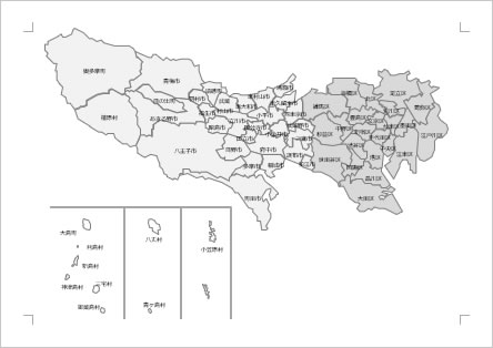 東京都の地図画像