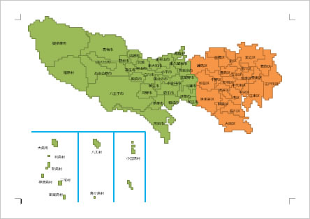 東京都の地図画像