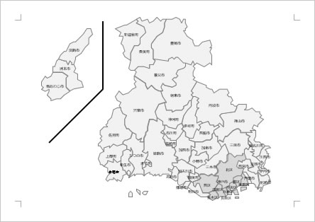 兵庫県の地図画像