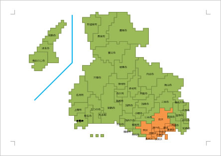兵庫県の地図画像