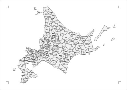 北海道の地図 Excel エクセル フリー素材 無料素材のdigipot