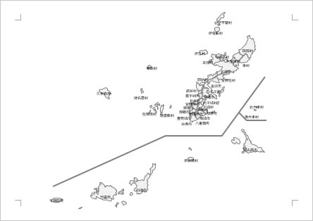 沖縄県の地図画像